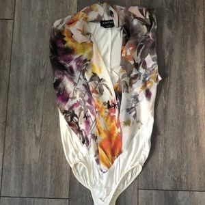 Bebe floral bodysuit